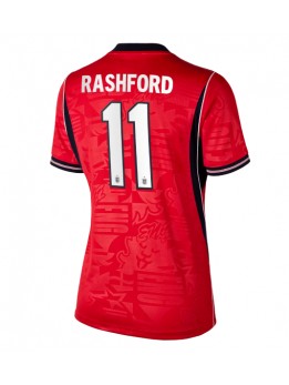 Billige England Marcus Rashford #11 Bortedrakt Dame VM 2026 Kortermet